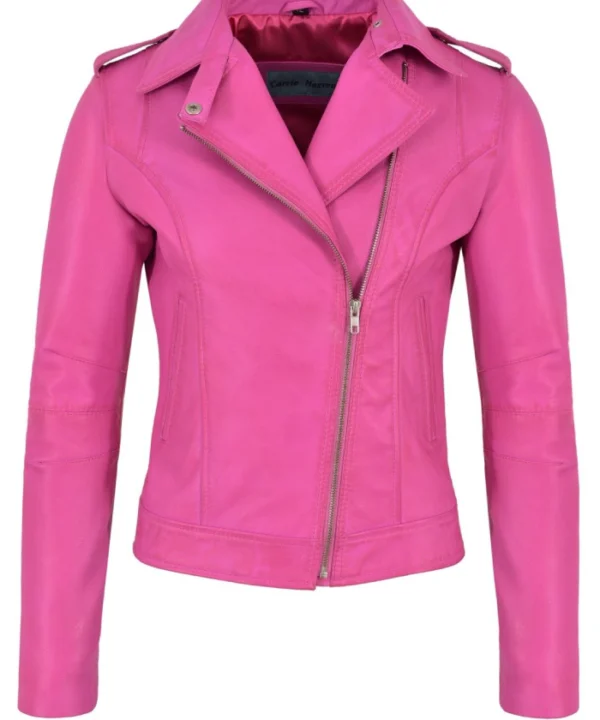 Margot Robbie Barbie Pink Leather Jacket