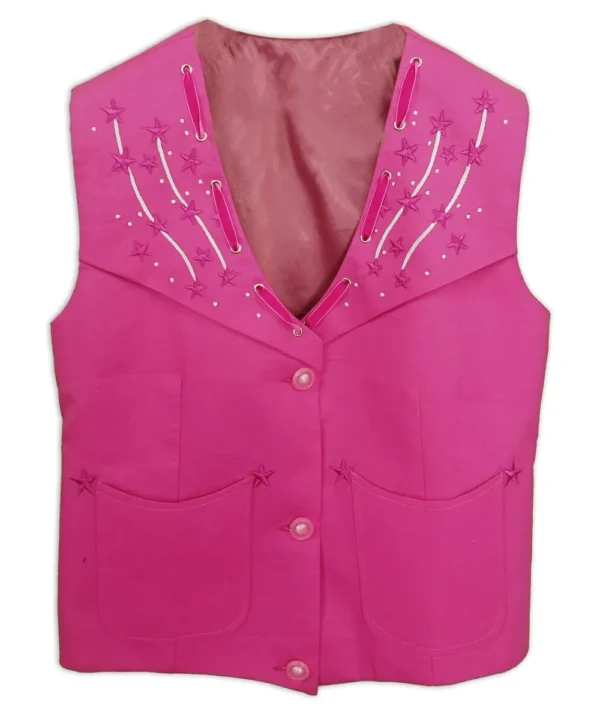 Margot Robbie Barbie Pink Vest-01