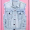 Ryan Gosling Barbie Blue Denim Vest-02