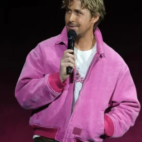 Ryan Gosling Barbie Pink Bomber Jacket