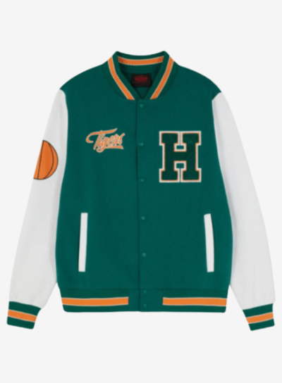 Stranger Things Hawkins Tigers Varsity Jacket-01