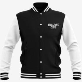 Stranger Things Hellfire Club Vintage Varsity Jacket