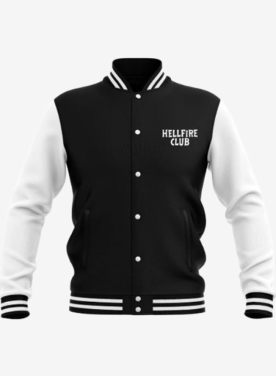 Stranger Things Hellfire Club Vintage Varsity Jacket