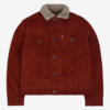 Stranger Things Lucas Red Shearling Collar Jacket-02