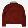 Stranger Things Lucas Red Shearling Collar Jacket-03