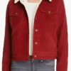 Stranger Things Nancy Wheeler Red Sherpa Jacket-01