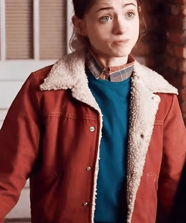 Stranger Things Nancy Wheeler Red Sherpa Jacket