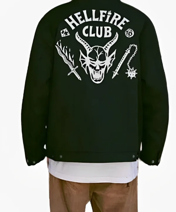 Stranger Things Plaid Collar Hellfire Club Jacket