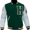 Stranger Things S4 Green BaseBall Varsity Jacket-01