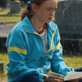 Stranger Things S4 Track Blue Jacket