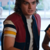 Stranger Things Steve Harrington Red & Blue Denim Vest-01