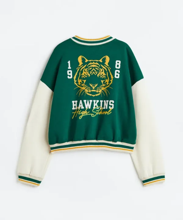 Women’s Hawkins Tiger Baseball Varsity Jacket-01