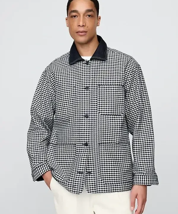 Gap × DÔEN Gingham Jacket