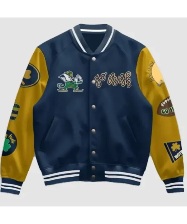 Notre Dame Fighting Irish 2025 Blue Varsity Jacket